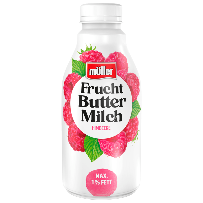 Müller Fruchtbuttermilch Himbeere 500g